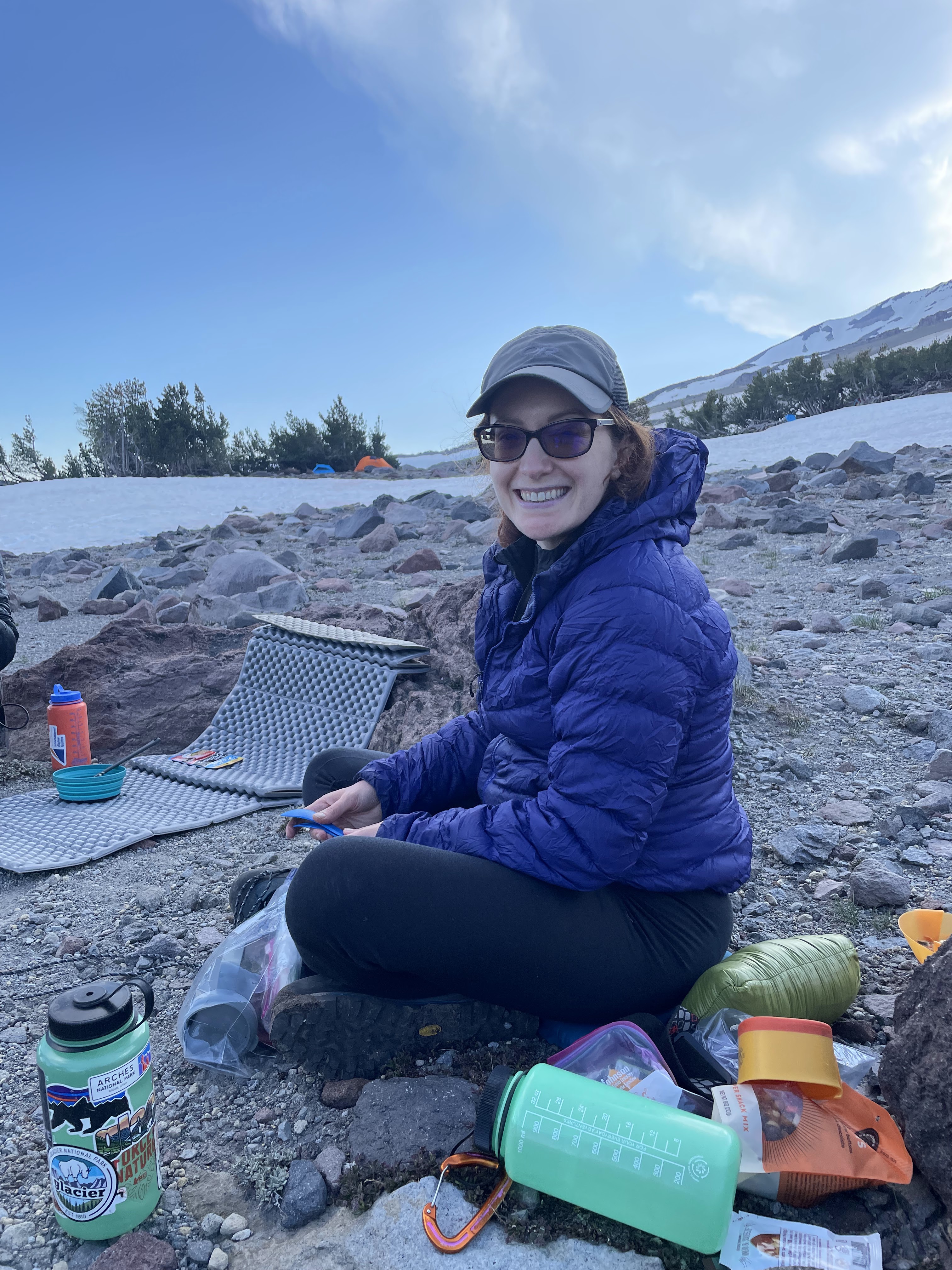 Gemma enjoying dinner